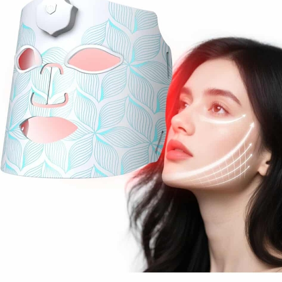 LED Light Therapy Mask - White and Blue